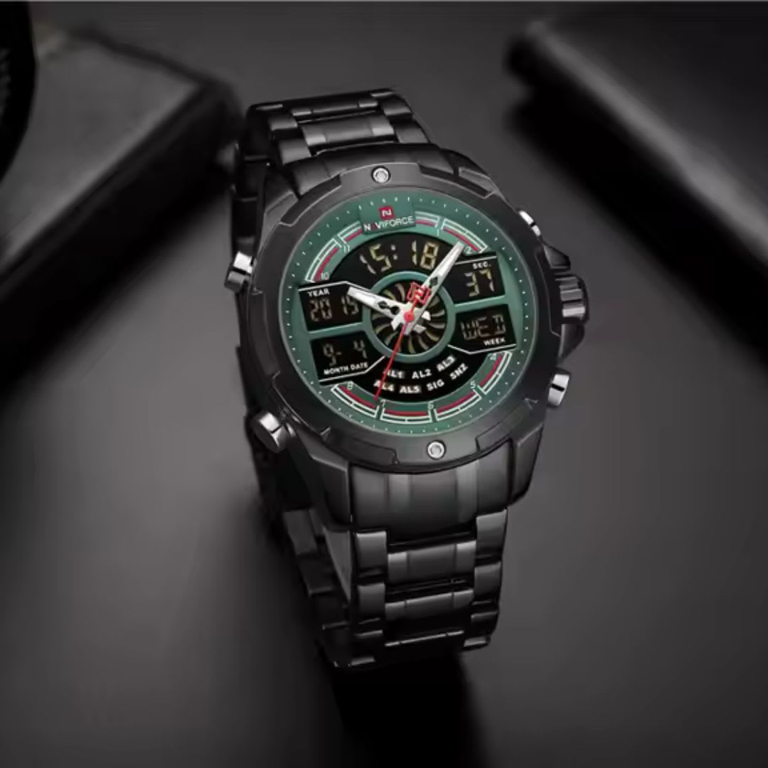 RELOJ FOSSIL NEGRO VERDE