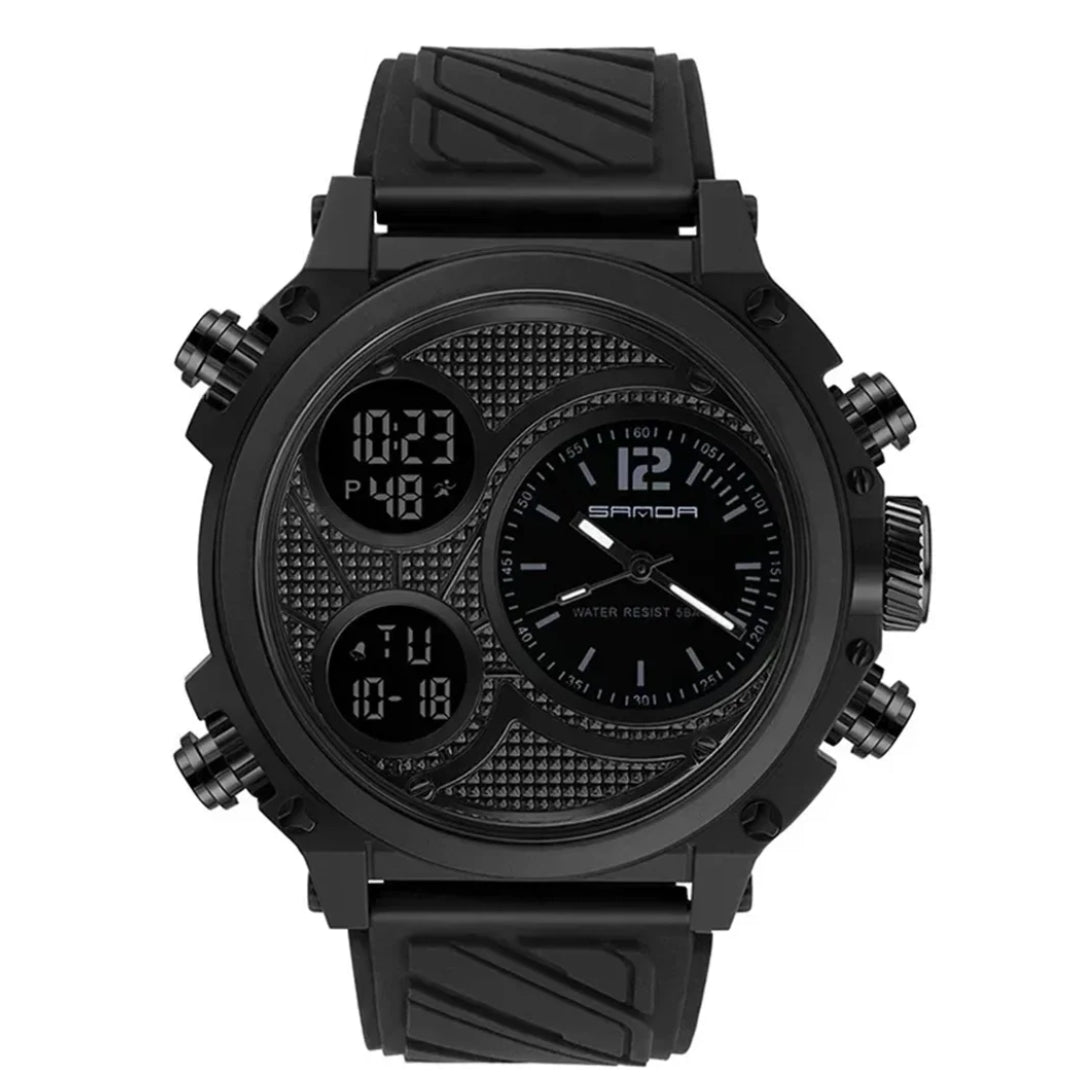 RELOJ SANDA 3002 NEGRO - P