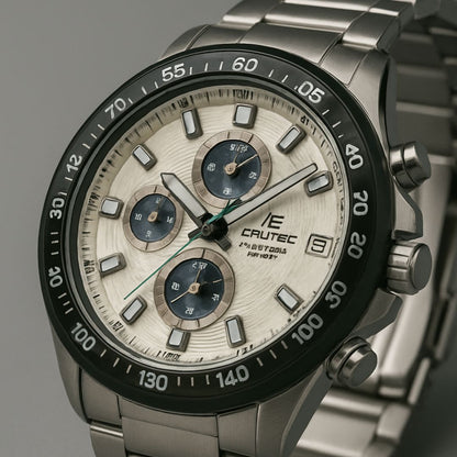 RELOJ CASIO EDIFICE NEGRO - BLANCO