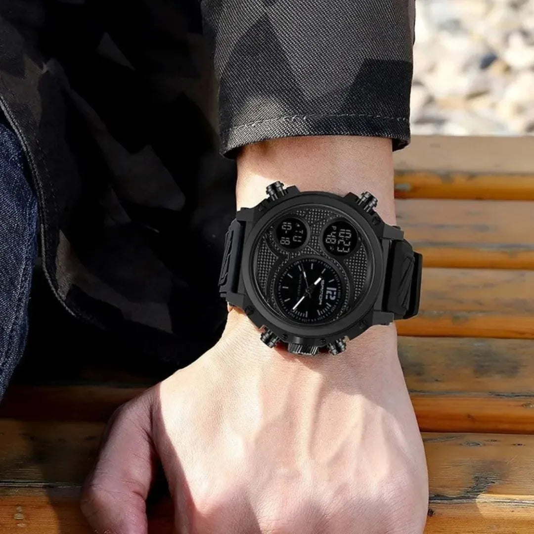 RELOJ SANDA 3002 NEGRO - P